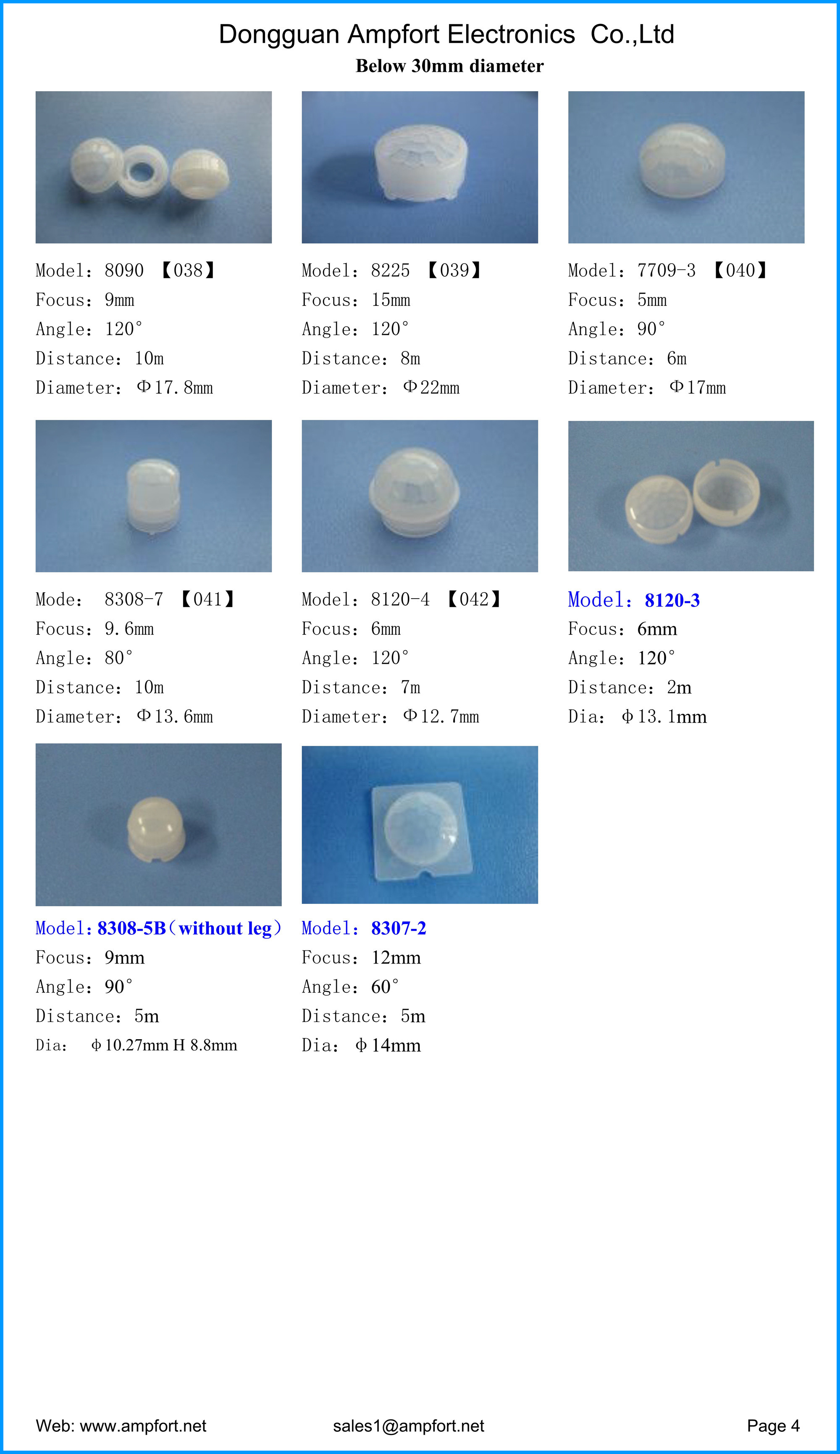 10mm 12mm 140DEG PIR Sensor Module ROHS Round PIR Motion Sensor