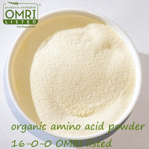 Buy cheap OMRI Organic Enzymatic Amino Acid Powder 80% Hydrolyzed Proteins Based Organic Nitrogen Fertilizer 16-0-0 from wholesalers