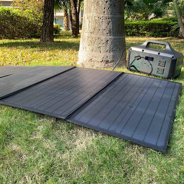 100w Peak Power Foldable Solar Panel For Backup Power Charge