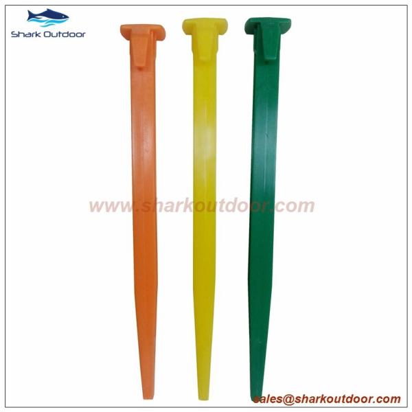 Buy cheap 8.5" Plastic tent stake tent accessory tent peg from wholesalers