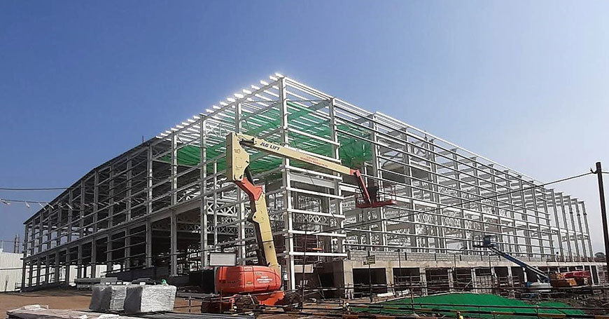 Earthquake Resistant Q355 Industrial Steel Building Metal Warehouse Building Construction