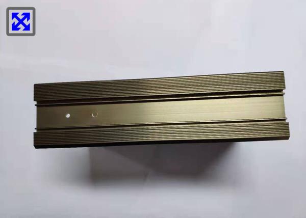 Buy cheap Champagne Color Electrophoresis CNC Aluminum Profile For Industrial Cover from wholesalers