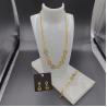 Buy cheap High Polish Newest Gold Color Stainless Steel Earring ,Necklace , Bracelet Sets For Lady from wholesalers