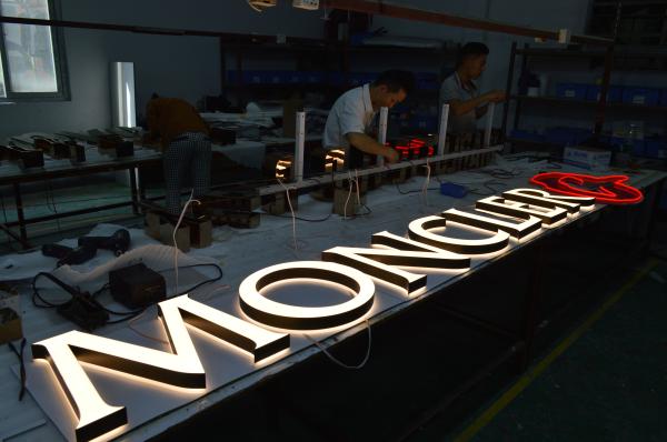 Buy cheap Stainless Steel 3D LED Letter Signs IP65 Waterproof Front Back Lit Channel Letters from wholesalers