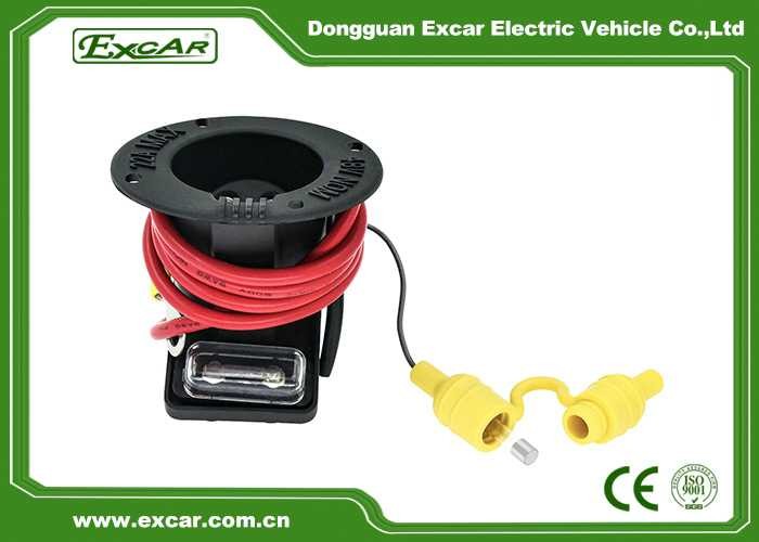 Electric Golf Cart Charger Receptacle with Cables for Club Car DS Charger Parts 101802101