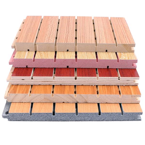 Buy cheap Wood Plastic Composite PVC Wood Veneer Sound Proofing Panels Customized from wholesalers