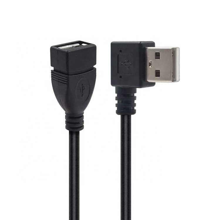 0.3M 1M 2M 3M 90 Degree Right Left Angle Male to Female USB 2.0 Type A Extension Cable