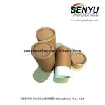 Small Brown Kraft Paper Tube Packaging / Round Gift Box