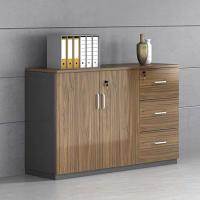 Buy cheap Antique Brown Wood File Cabinet 16mm Thickness With Storage Shelves product