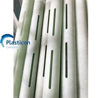 Buy cheap White Fiberglass Marine Exhaust Pipe DN25 Filament Wound Fiberglass Pipe product