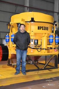 China Yellow Hydraulic Stone Cone Crusher Machine Multi Cylinder Minyu Type MSP300 on sale