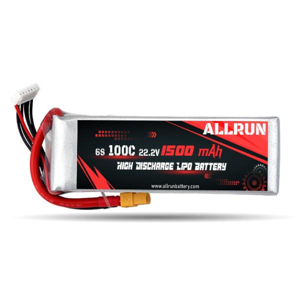 Buy cheap C Rate High Discharge LiPo Battery Pack 100C 1500mAh 6S 22.2V from wholesalers