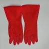 Buy cheap Thickening Latex Red Gloves Oil Resistance Unflocked Lining Latex Free Dishwashing Gloves from wholesalers