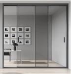 Producing Aluminum Narrow Frame Sliding Tempering Glass Doors with Minimalist