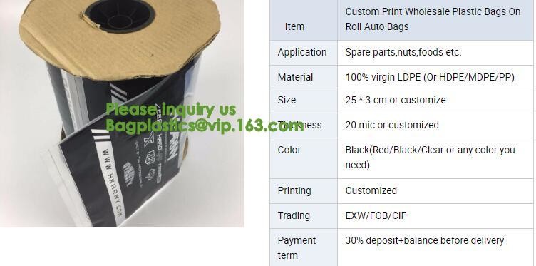 Pre-Open Bags 3"x 3" 1.5mil Clear 4500ct Bags on a Roll,China Automatic Pre-open Bag, On-roll/Polyethylene bagplastics