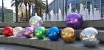 Custom PVC Christmas Large Mirror Ball Colors Outdoor Decorative Inflatable