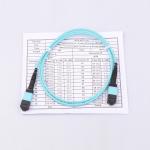 PVC LSZH Mtp Mpo Patch Cable UPC / APC 0.3dB Insertion Loss