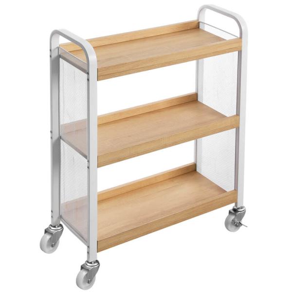 Buy cheap White Color Trolley Cart, Narrow Serving Cart, Kitchen Trolley Cart, Small Rolling Cart, LRC66WN from wholesalers