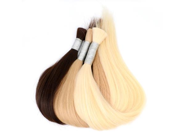 Buy cheap Real 100% Bulk Human Hair Extensions , Brazilian Bulk Human Hair Without Weft from wholesalers