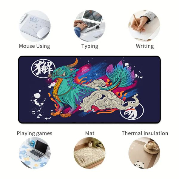 Large Size XXL XXXL Waterproof Computer Keyboard Rubber Gaming Mouse Pad with Custom Logo