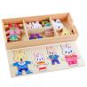 Buy cheap 72pcs Wooden Animal Jigsaw Puzzles Cartoon Rabbit Bear Dress from wholesalers