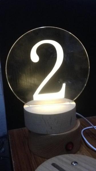 Buy cheap Acrylic laser inner carve number from wholesalers