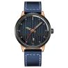 Buy cheap Leather Black Metal Wrist Watch Sword Shaped 3hands SUS316L Material from wholesalers