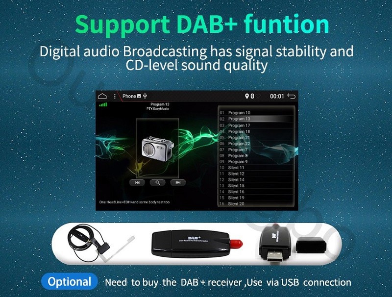 Ouchuangbo upgrade Audi A8 2012-2018 original radio gps car screen to android 9.0 decode box 4GB wifi