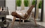 Italy Latest Design Solid Wood Home Coffee Shop Lounge Leisure Chair