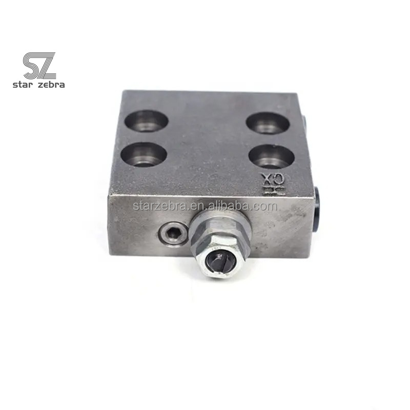 Komatsu Engine Model PC130-7 PC160-7 Excavator Hydraulic Parts Reducing Relief Valve Block for Your Heavy Machinery