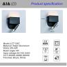 Buy cheap Wall lamp modern bedroom study lens acrylic shade wall light led simple living room lamp creative hotel bed from wholesalers