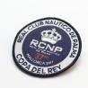 Buy cheap Embroidered Fabric Merrow Border Clothing Tags Labels from wholesalers