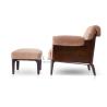 Buy cheap Living Room Modern Leather Arm Leisure Chair With Ottoman W006SF11A from wholesalers