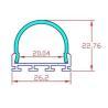 Buy cheap Waterproof LED aluminum profiles LED extrusion A2623 for LED Strips 2m length from wholesalers