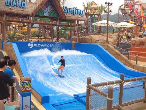 Buy cheap 165kw Standard Size Surf Simulator Machine Swimming Pool Water Slide from wholesalers