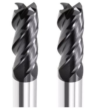 4 Flutes Tungsten Carbide Milling Cutters 50-200mm Overall Length Wear