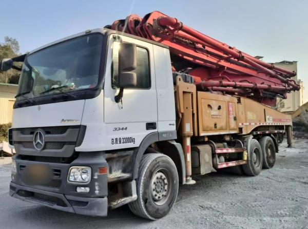 Buy cheap Used 2018 Concrete Pump Truck 56m Mounted Pump Truck Chassis Now For Sale from wholesalers