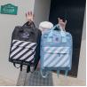 Buy cheap Korean embroidery star stripes handheld backpack personality of students schoolbag from wholesalers