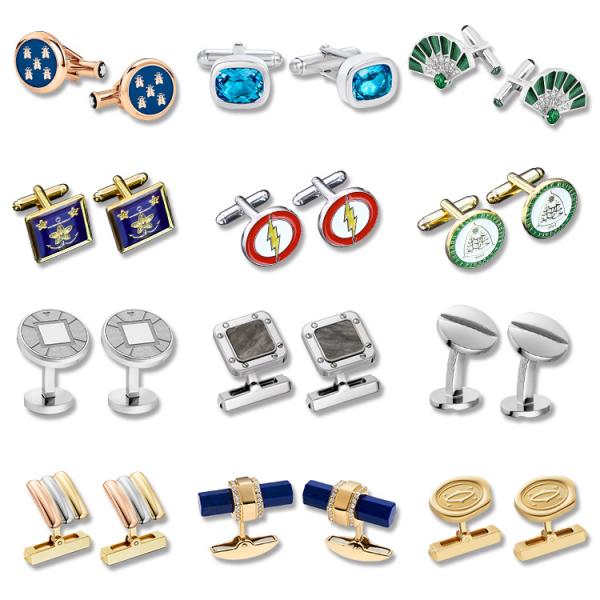 Buy cheap Mens Metal Custom Cufflinks Jewelry DIY Stainless Luxurious from wholesalers