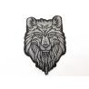 Buy cheap Large Clothing Embroidery Patches Heat Seal Wolf Logo Diameter 9 Inches from wholesalers