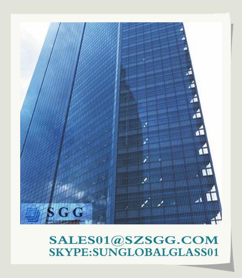 Buy cheap Top quality 10mm Dark Blue Reflective Glass from wholesalers