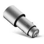 LED Light Xiaomi Car Charger Metal Material DC 12 - 24V For Andriod and Iphone