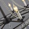 Buy cheap E14/E12 Black iron candle chandelier with K9 crystal (WH-CI-78) from wholesalers