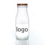 OEM 250ml 500ml 1000ml 2 Litre Glass Milk Bottles Jug Food Grade Round Shape