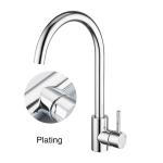 Stainless Steel High Arc Kitchen Sink Faucet Chrome Matte Black Gold SN Finish