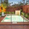 Buy cheap Floor Deck U Channel Glass Railings for Customized Colors Balcony Balustrad from wholesalers