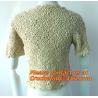 Buy cheap Blouse Vintage Sleeve, White Black Crochet Casual Shirts Tops, tops, crocheted garment from wholesalers
