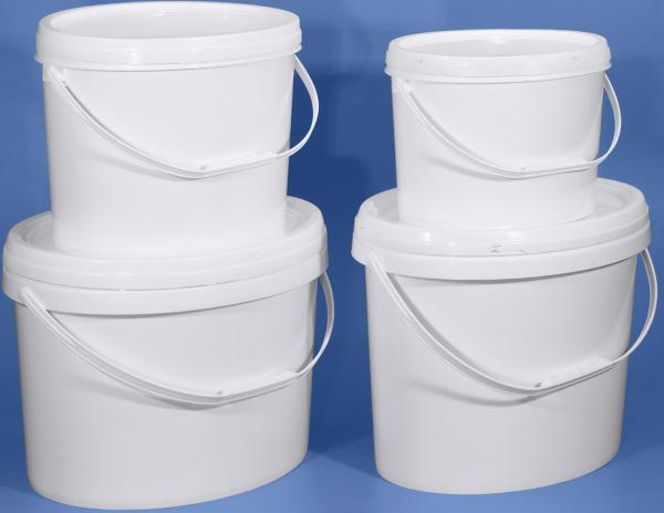 Buy cheap Food Grade Oval Plastic Storage Bucket with Woven Bag PE Bag Packaging from wholesalers