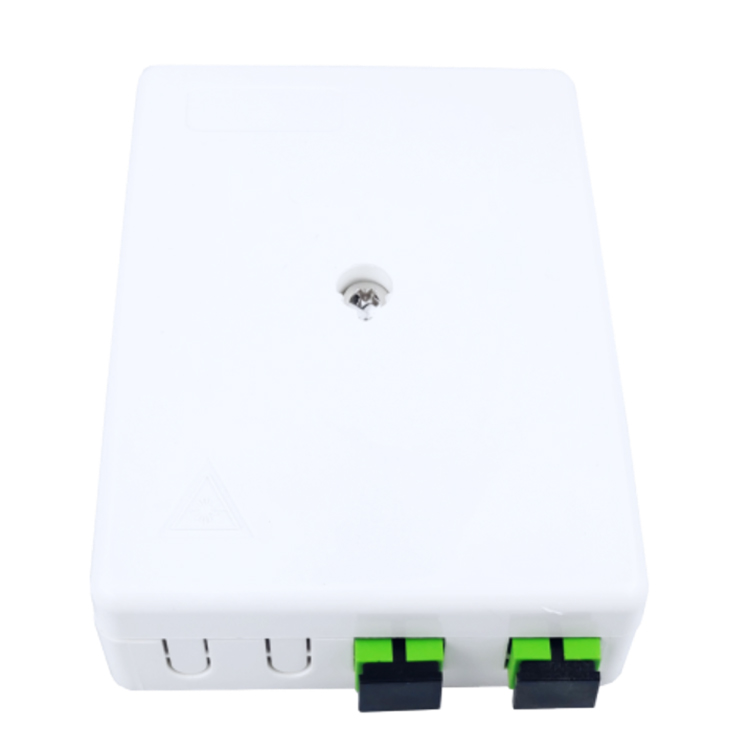 Indoor 2 Cores Plastic Fiber Optic Faceplate Socket Panel SC Connector Type for FTTH Network