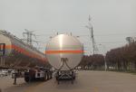 CIMC LINYU 46000L Aluminum Alloy Fuel Tanker Trailer Truck with Wheelbase 6150